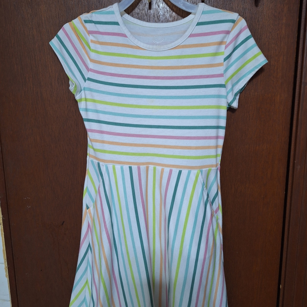 Wonder Nation Multicolor Striped Kids Dress